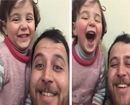 Syrian father teaches daughter to laugh when the bombs fall